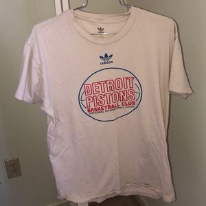 Retro Detroit Pistons Adidas shirt Large